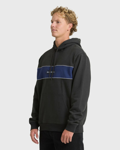 Billabong Men's Bad Dog Shrapnel Pullover Hoodie - Washed Black