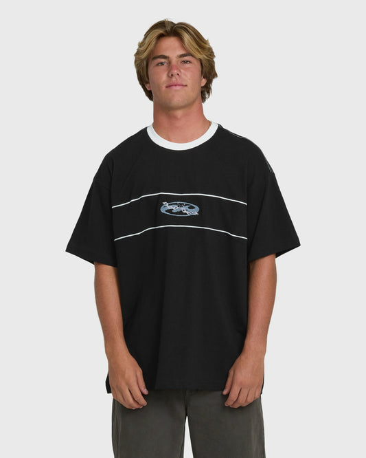 Billabong Men's Bad Dog Precision Short Sleeve Knit T-Shirt - Black