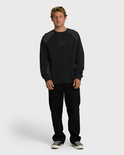 Billabong Men's Bad Dog Crewneck Sweatshirt - Black