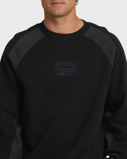 Billabong Men's Bad Dog Crewneck Sweatshirt - Black