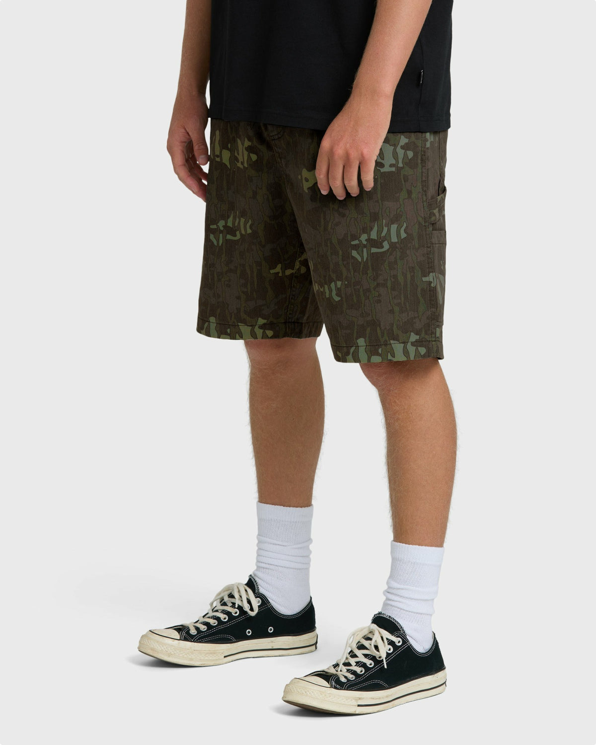 Billabong Men's Bad Dog Elastic Shorts - Green Camo