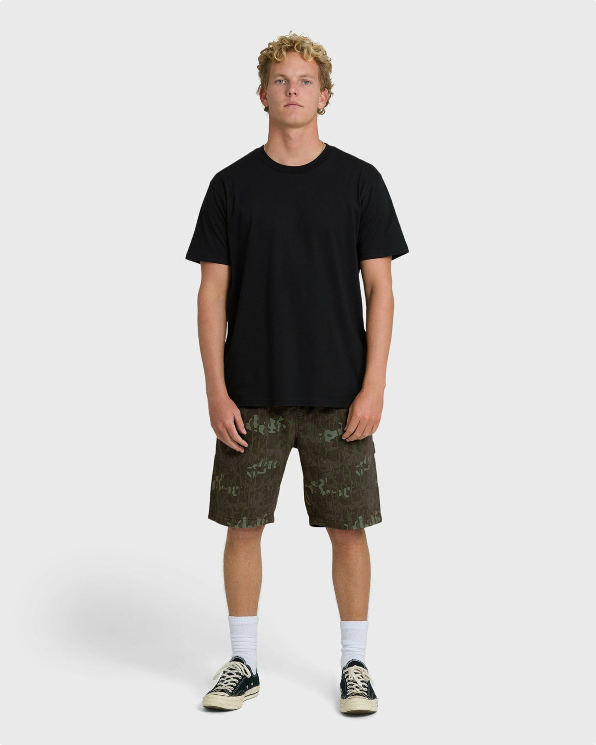 Billabong Men's Bad Dog Elastic Shorts - Green Camo