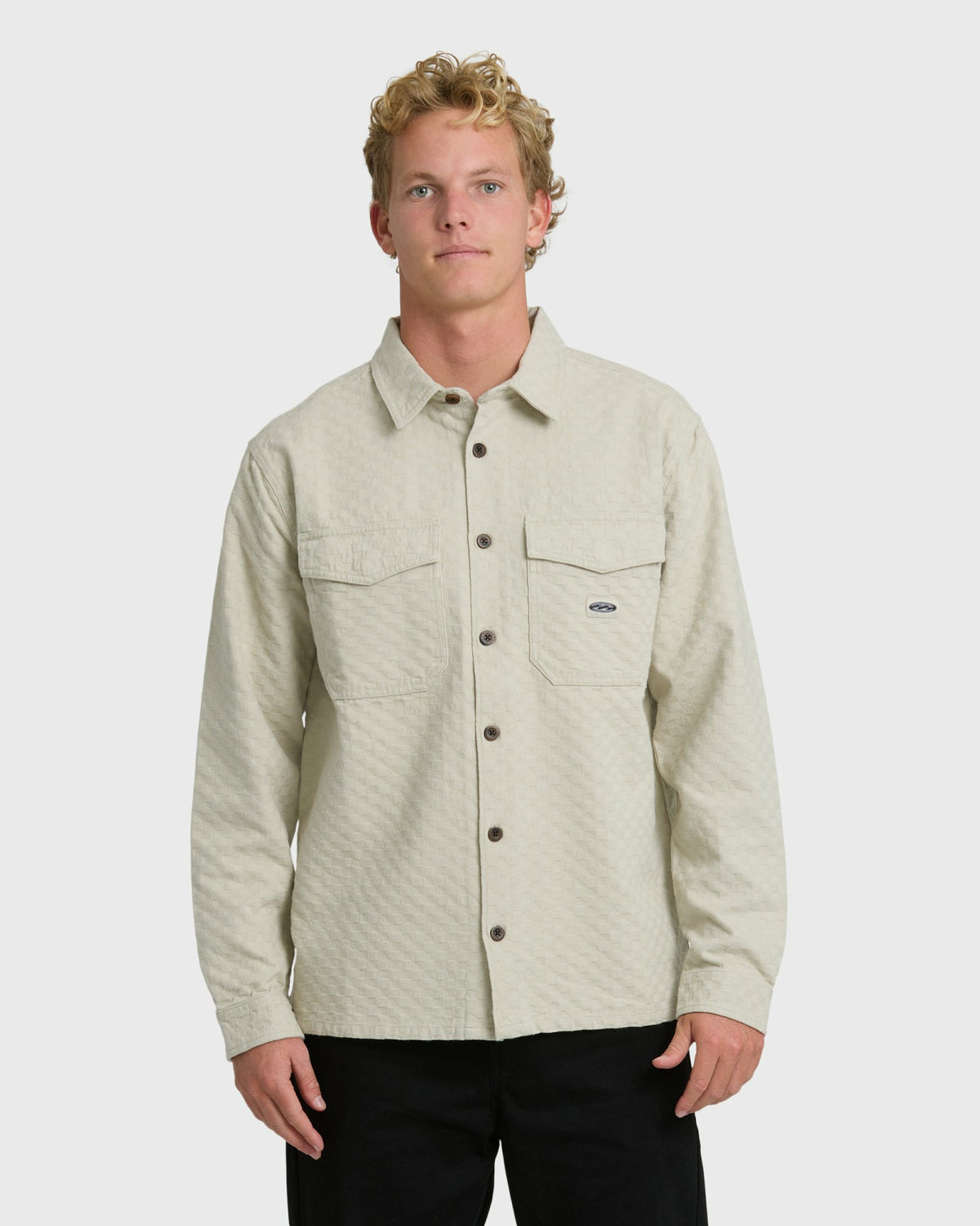 Billabong Men's Bad Dog Long Sleeve Flannel Shirt - Chino