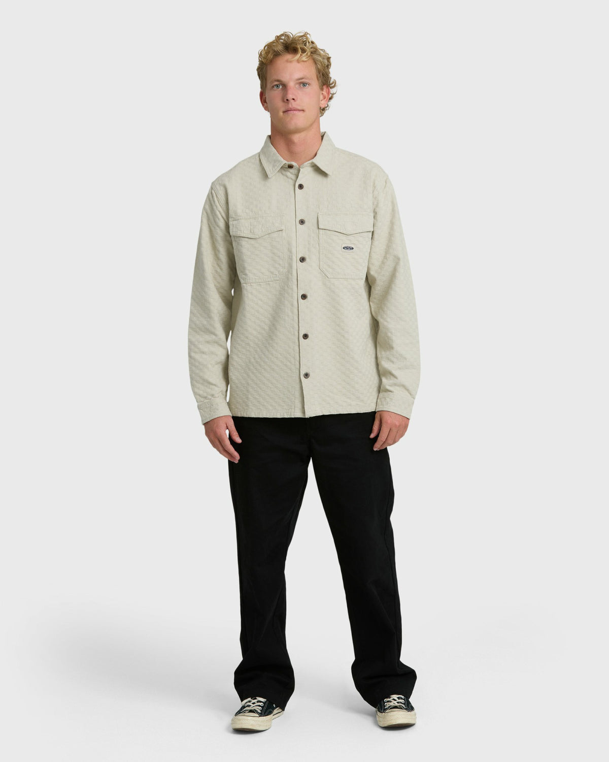 Billabong Men's Bad Dog Long Sleeve Flannel Shirt - Chino