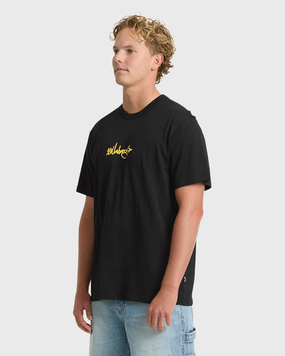 Billabong Men's Occys Point Premium Short Sleeve Cotton T-Shirt - Black