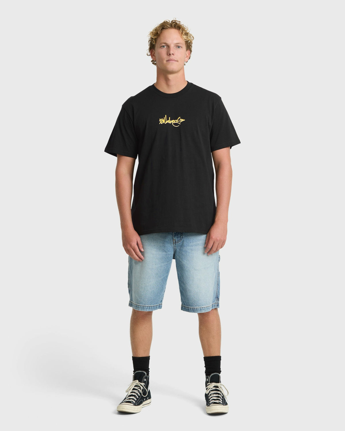 Billabong Men's Occys Point Premium Short Sleeve Cotton T-Shirt - Black
