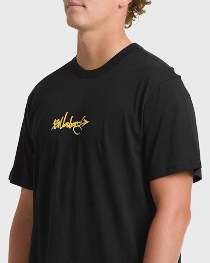 Billabong Men's Occys Point Premium Short Sleeve Cotton T-Shirt - Black
