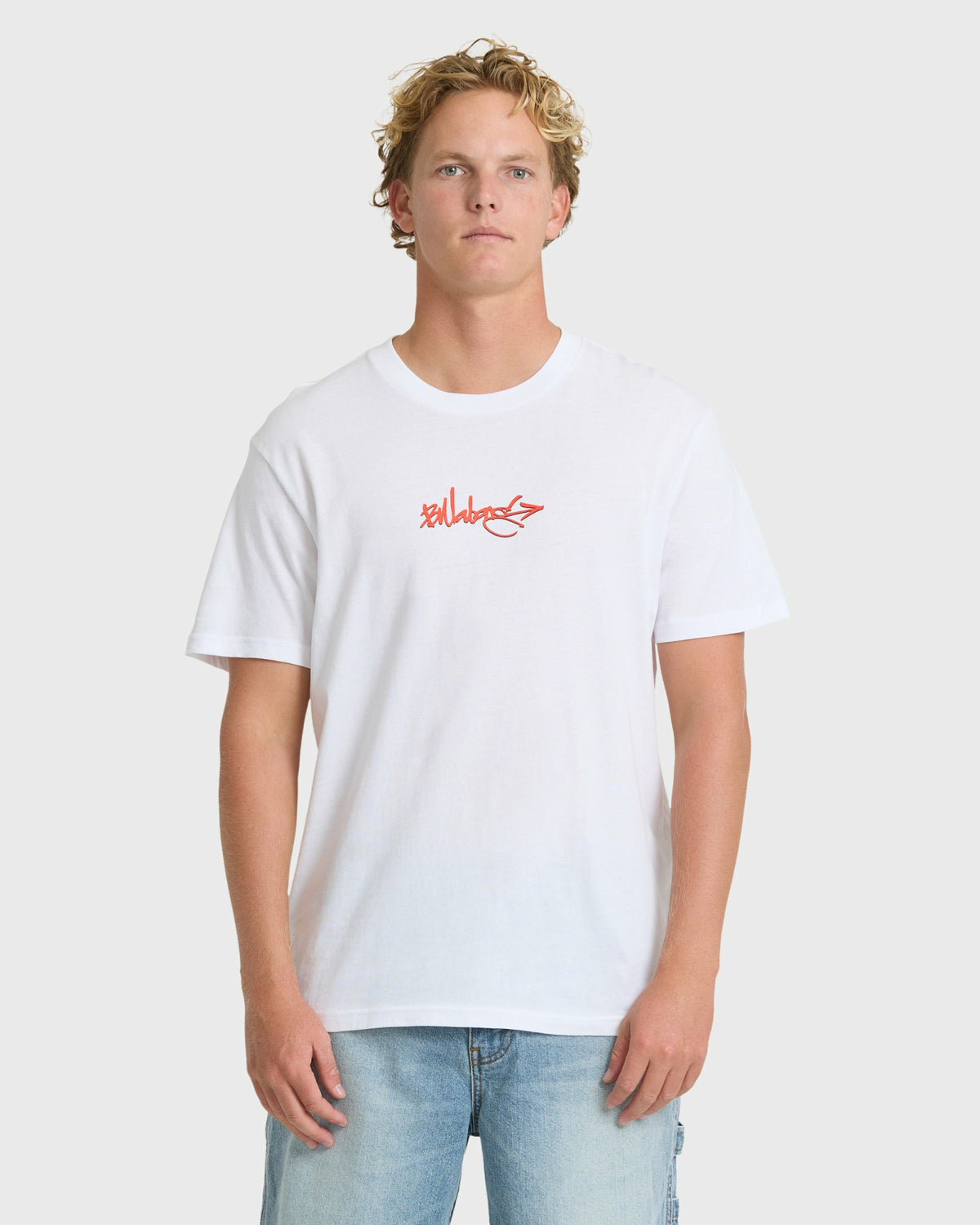 Billabong Men's Occys Point Premium Short Sleeve Cotton T-Shirt - White