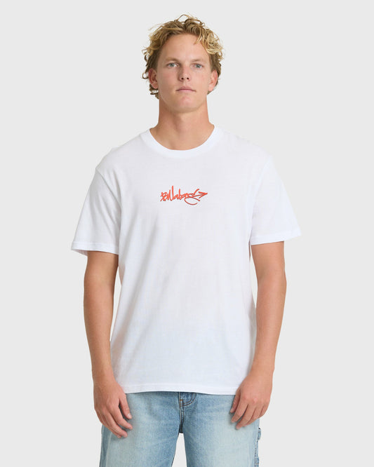 Billabong Men's Occys Point Premium Short Sleeve Cotton T-Shirt - White