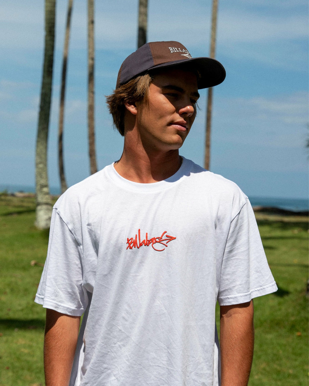 Billabong Men's Occys Point Premium Short Sleeve Cotton T-Shirt - White