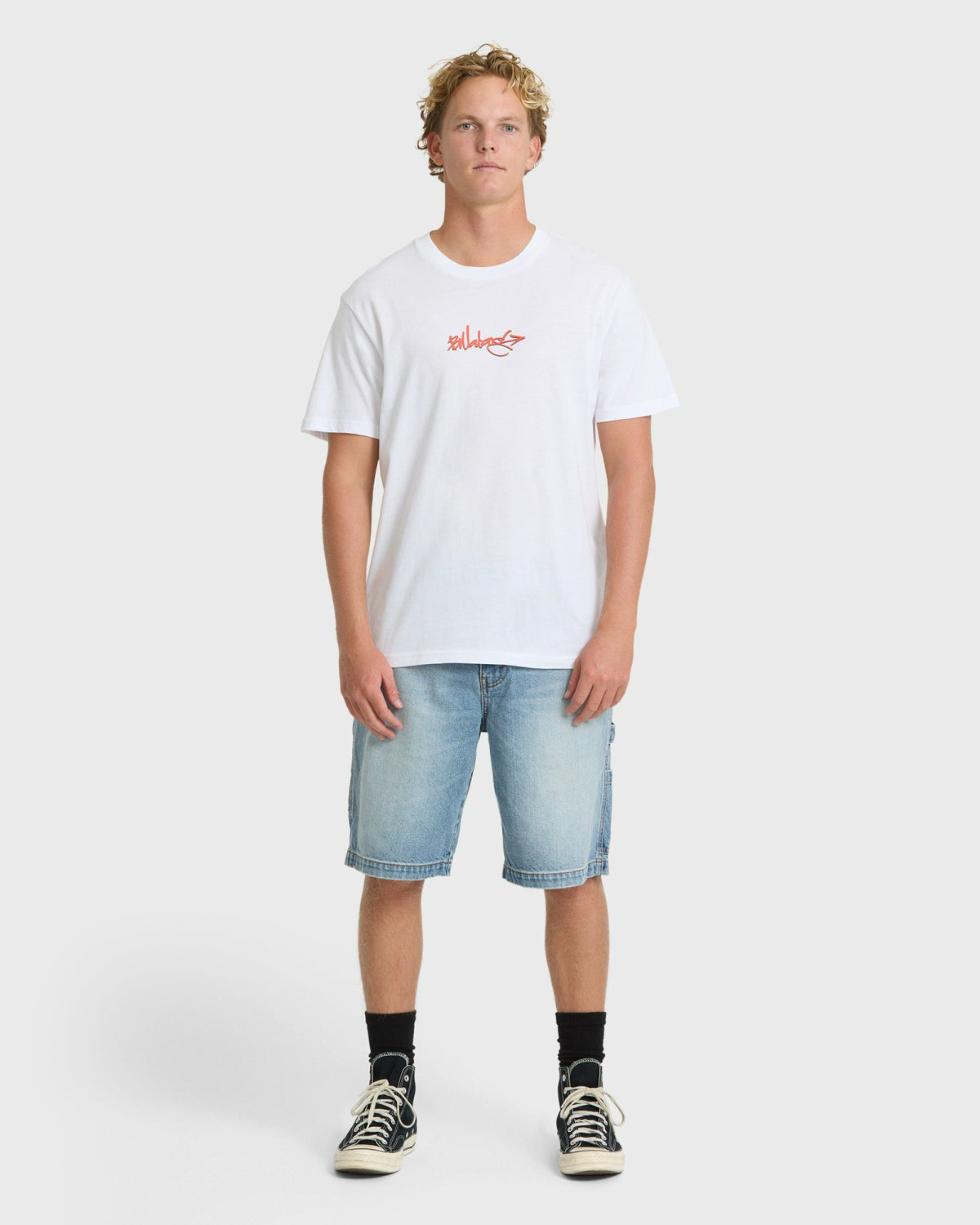 Billabong Men's Occys Point Premium Short Sleeve Cotton T-Shirt - White
