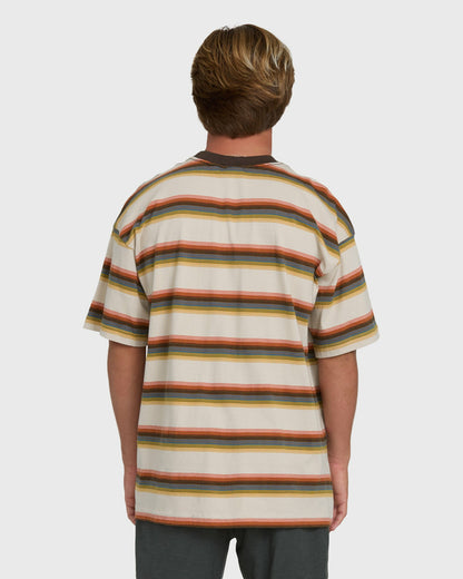 Billabong Men's Baxter Short Sleeve Knit T-Shirt - Oatmeal