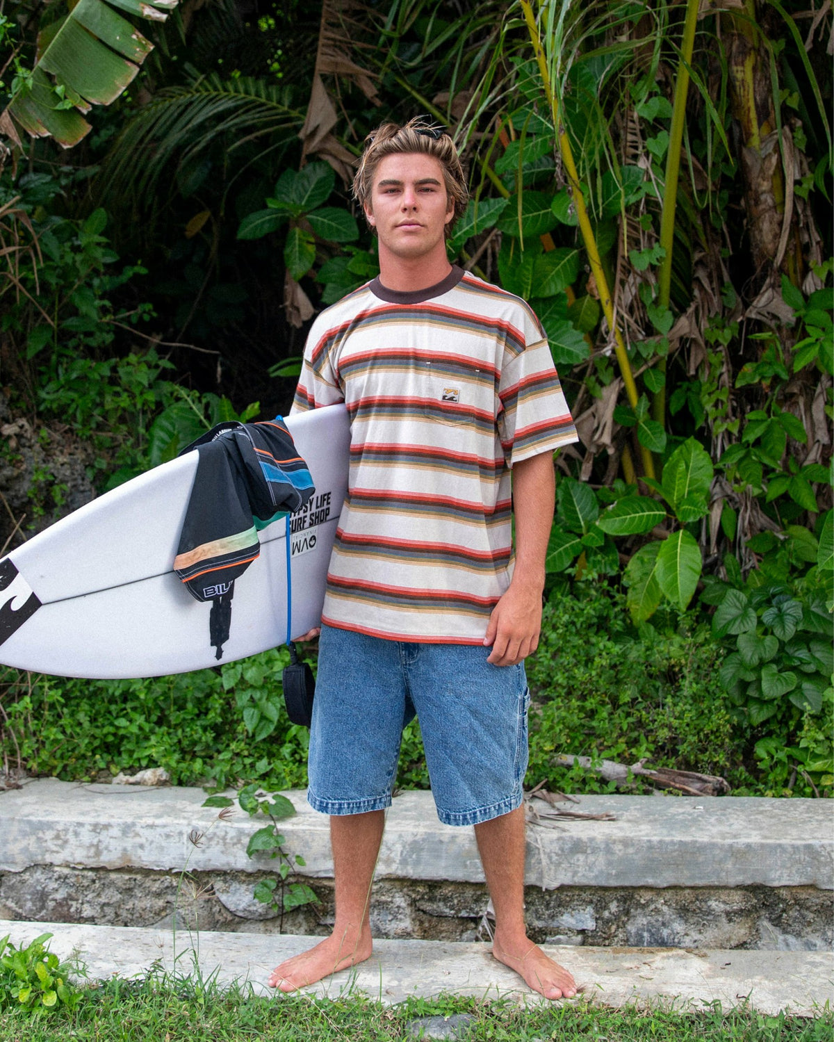 Billabong Men's Baxter Short Sleeve Knit T-Shirt - Oatmeal