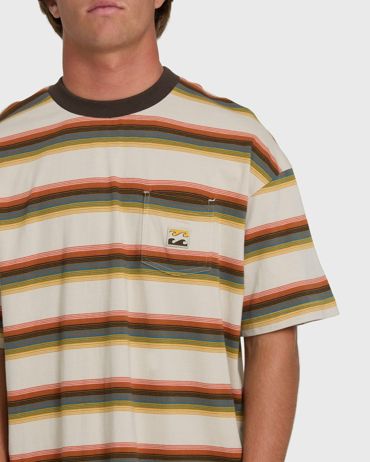 Billabong Men's Baxter Short Sleeve Knit T-Shirt - Oatmeal