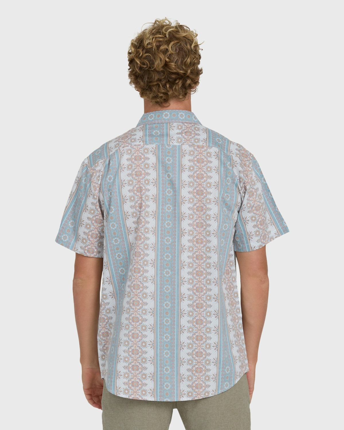 Billabong Men's Sundays Short Sleeve Woven Shirt - Blue Fog