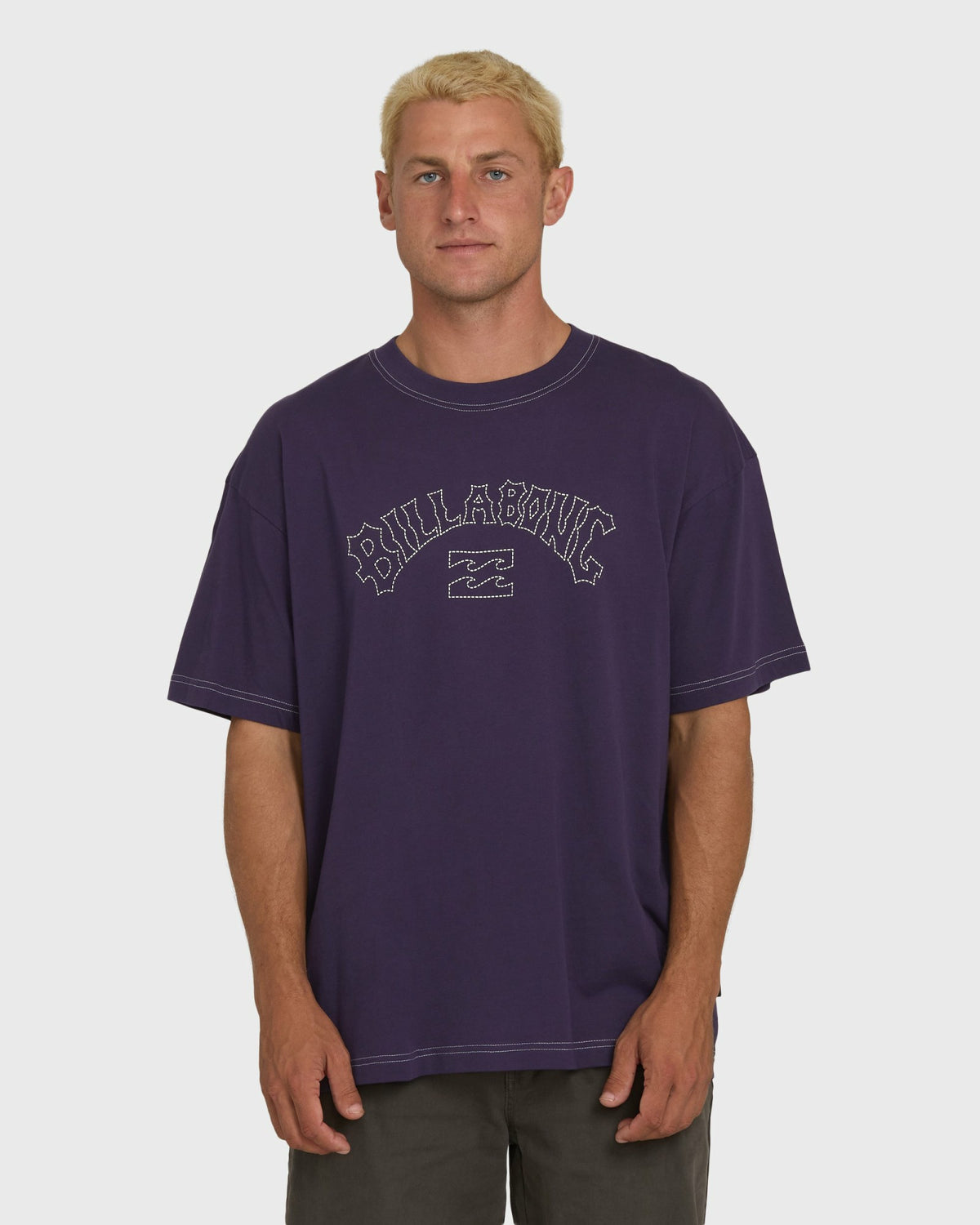 Billabong Men's Dash OG Short Sleeve Knit T-Shirt - Purple Velvet