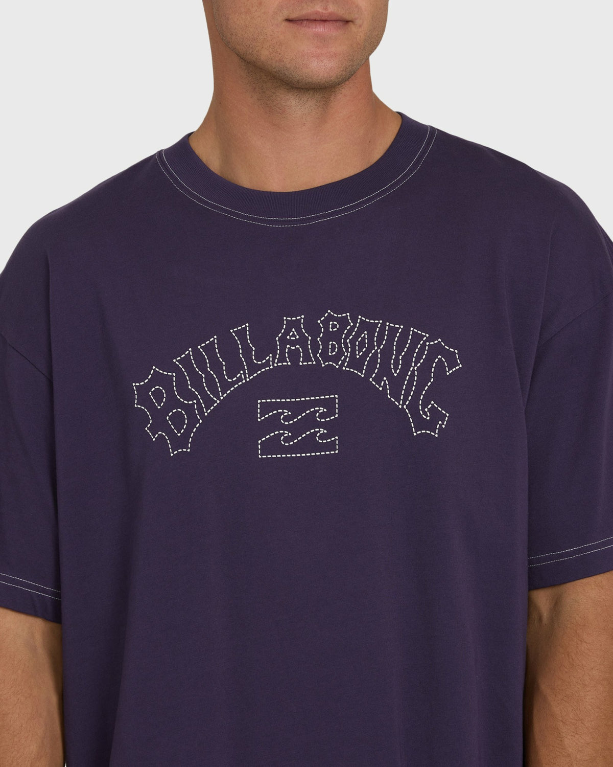 Billabong Men's Dash OG Short Sleeve Knit T-Shirt - Purple Velvet