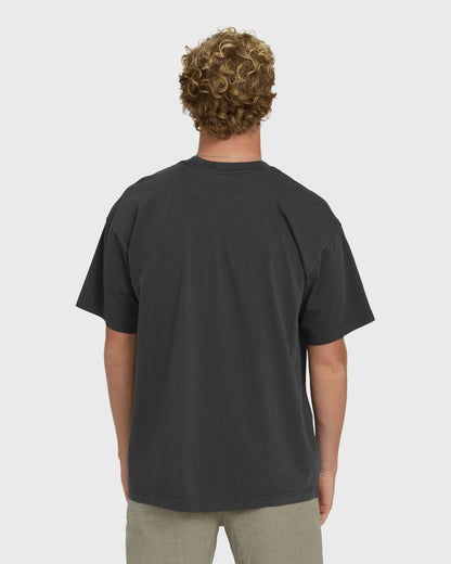 Billabong Men's Brunswick Garage Short Sleeve Knit T-Shirt - Washed Black