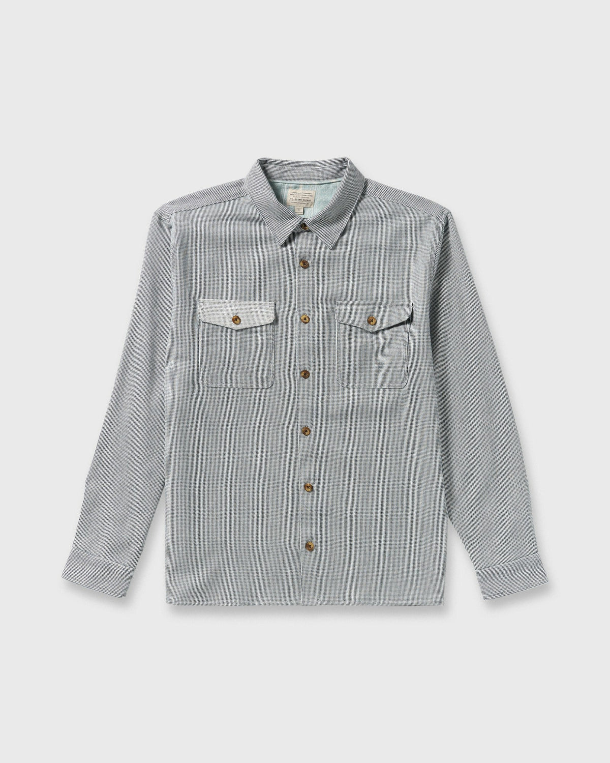 Billabong Men's Austin Garage Long Sleeve Shirt - Stone Blue