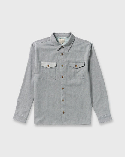 Billabong Men's Austin Garage Long Sleeve Shirt - Stone Blue