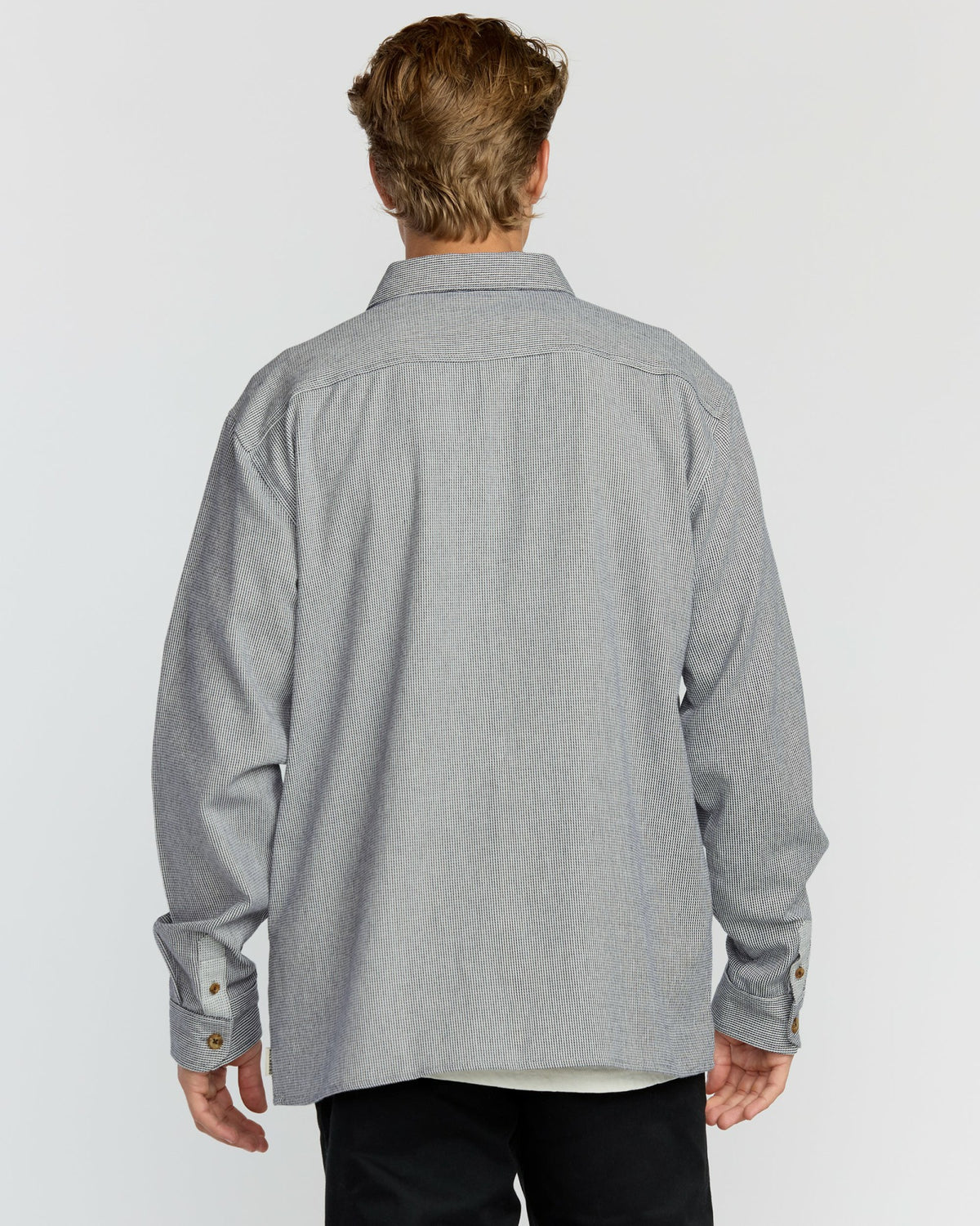 Billabong Men's Austin Garage Long Sleeve Shirt - Stone Blue
