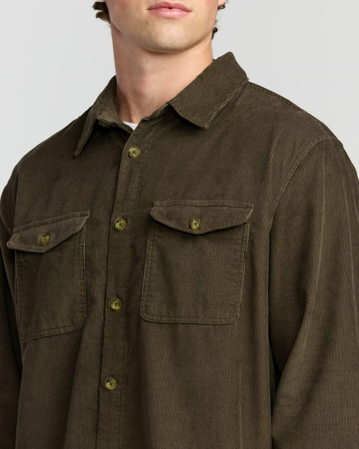 Billabong Men's Austin Garage Long Sleeve Shirt - Chocolate