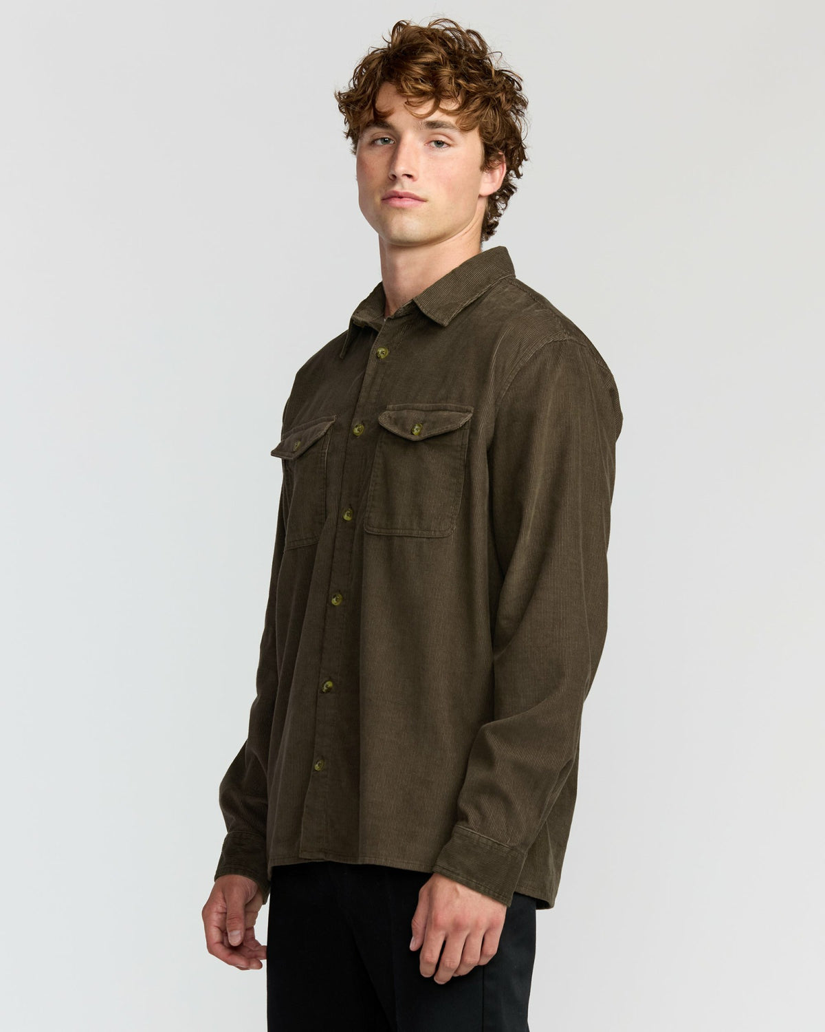 Billabong Men's Austin Garage Long Sleeve Shirt - Chocolate