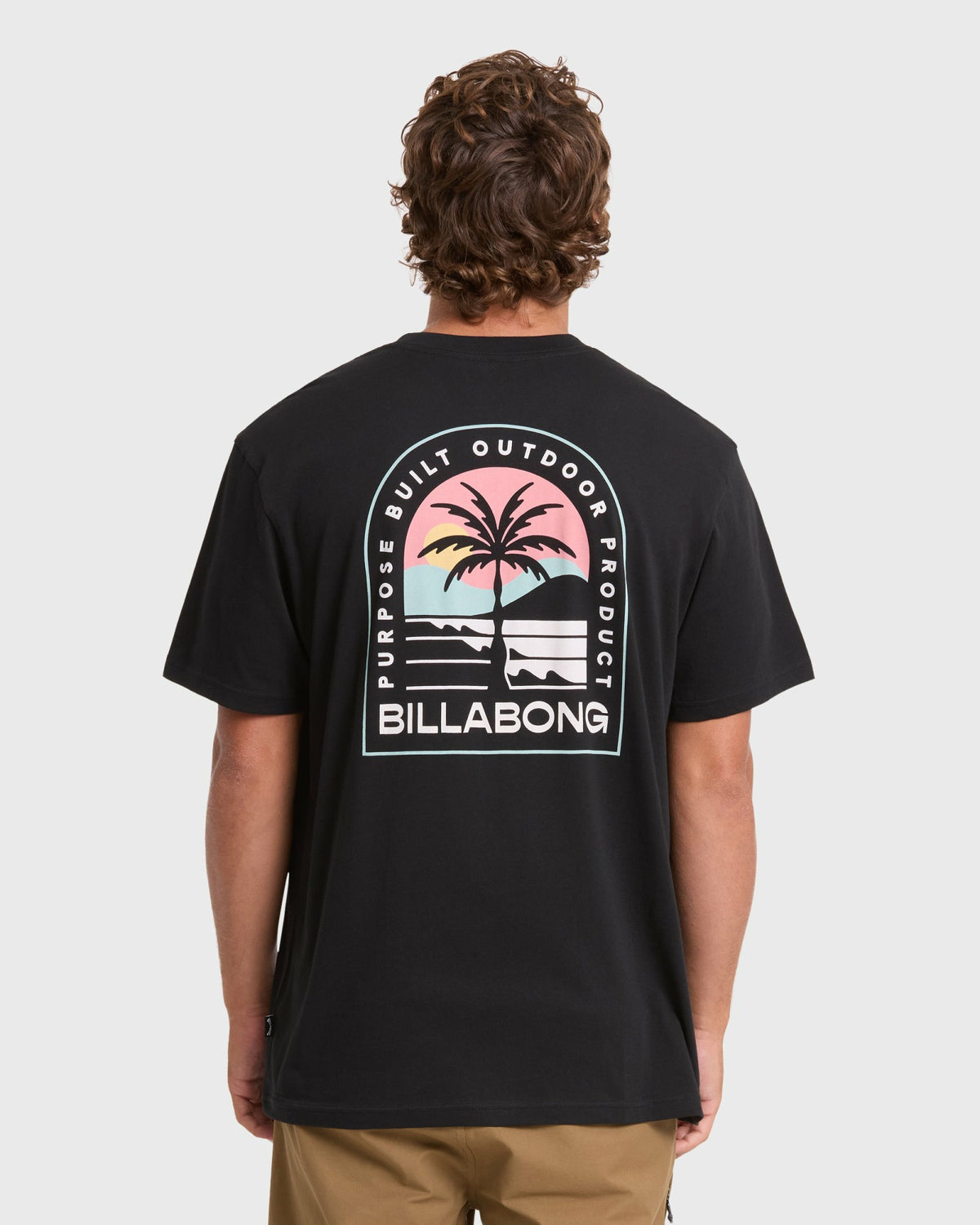 Billabong Men's Adventure Division Sun Down Premium Short Sleeve Knit T-Shirt - Black