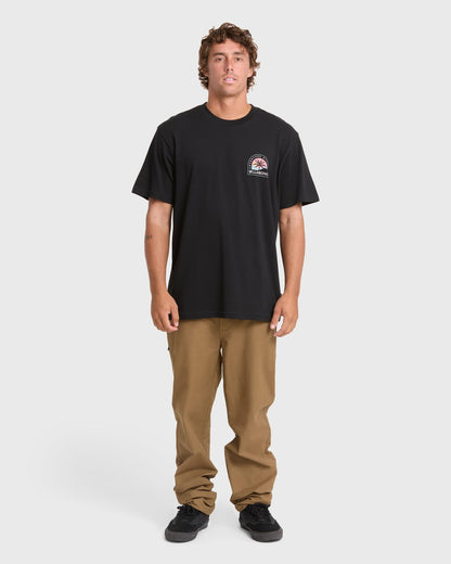 Billabong Men's Adventure Division Sun Down Premium Short Sleeve Knit T-Shirt - Black