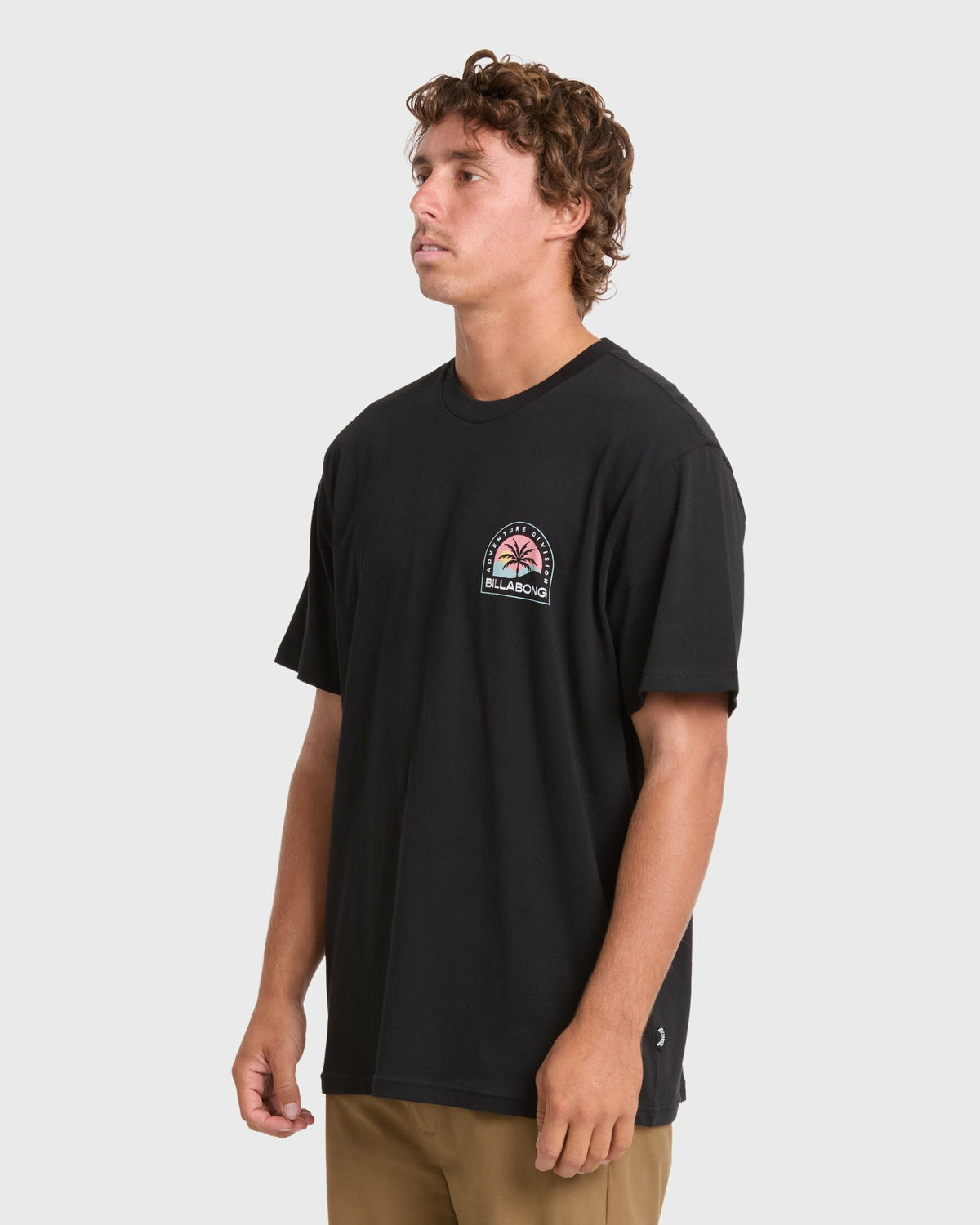 Billabong Men's Adventure Division Sun Down Premium Short Sleeve Knit T-Shirt - Black