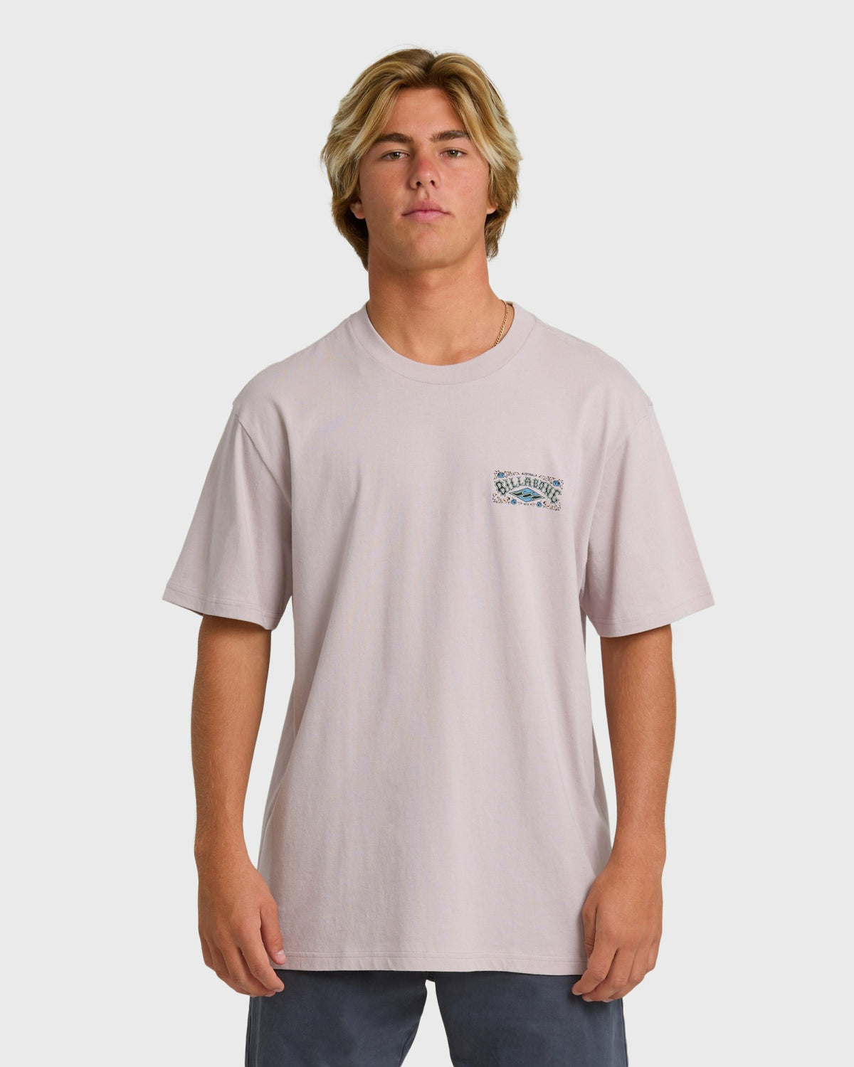 Billabong Men's Heritage Arch Premium Short Sleeve T-Shirt - Dusty Purple