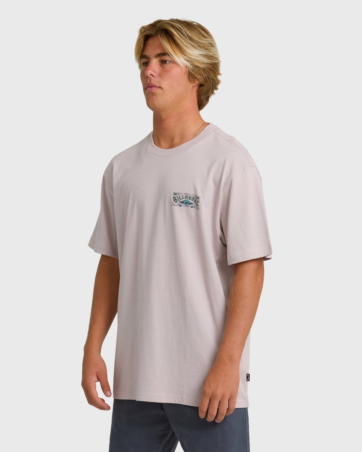 Billabong Men's Heritage Arch Premium Short Sleeve T-Shirt - Dusty Purple