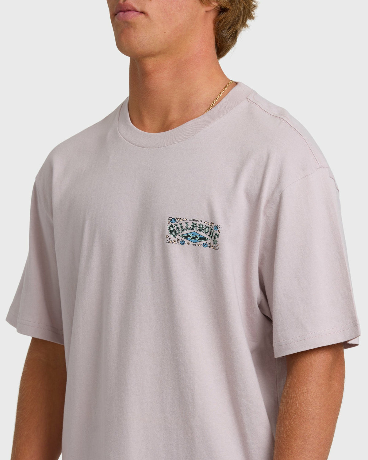 Billabong Men's Heritage Arch Premium Short Sleeve T-Shirt - Dusty Purple