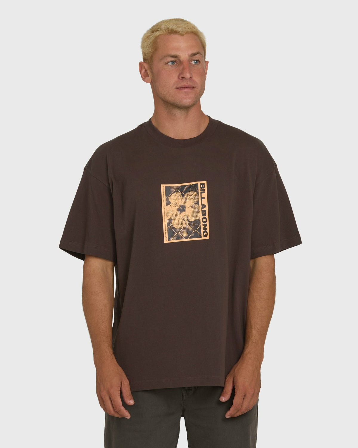 Billabong Men's Link OG Short Sleeve Knit T-Shirt - Chocolate Brown