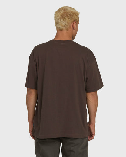 Billabong Men's Link OG Short Sleeve Knit T-Shirt - Chocolate Brown