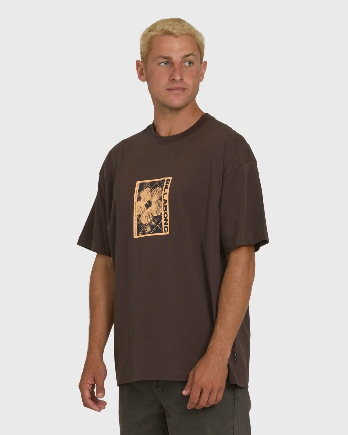 Billabong Men's Link OG Short Sleeve Knit T-Shirt - Chocolate Brown