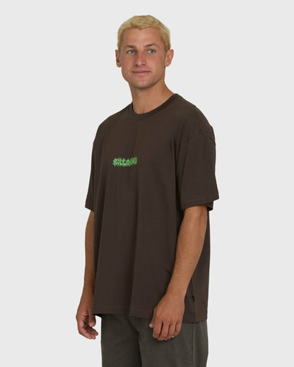 Billabong Men's Marrow OG Short Sleeve Knit T-Shirt - Chocolate Brown