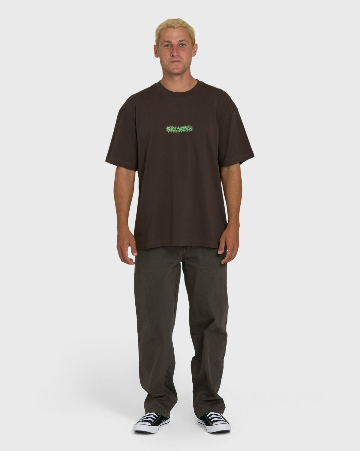 Billabong Men's Marrow OG Short Sleeve Knit T-Shirt - Chocolate Brown