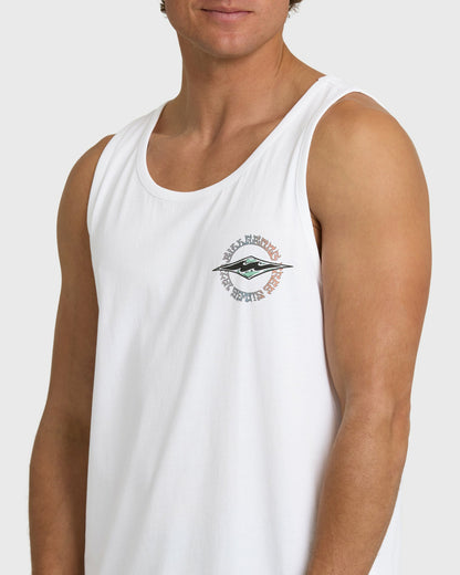 Billabong Men's Hollow Diamond Tank - White