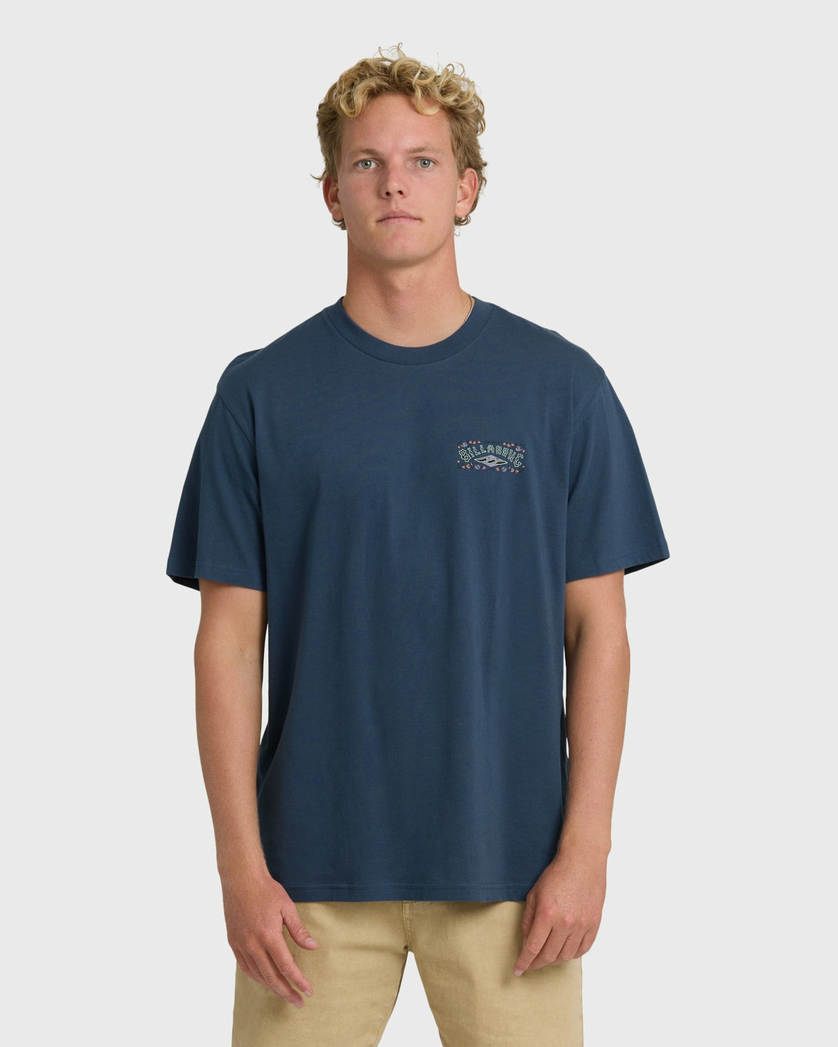 Billabong Men's Heritage Arch Premium Short Sleeve T-Shirt - Dark Denim
