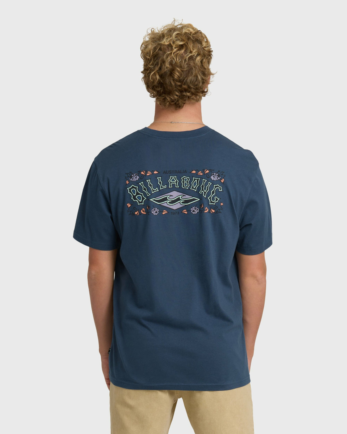 Billabong Men's Heritage Arch Premium Short Sleeve T-Shirt - Dark Denim
