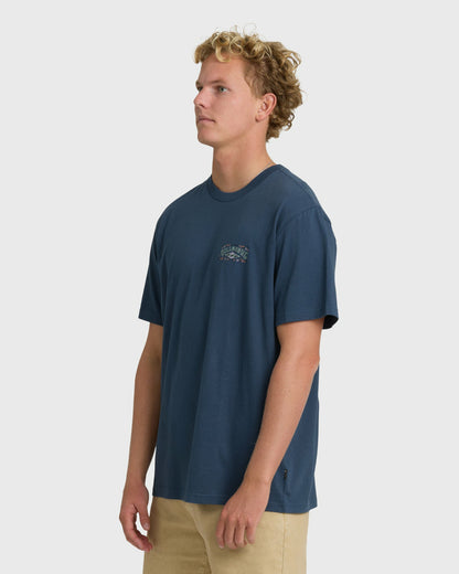 Billabong Men's Heritage Arch Premium Short Sleeve T-Shirt - Dark Denim