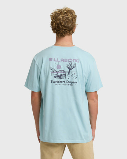 Billabong Men's Tailgating Premium Short Sleeve T-Shirt - Dusty Blue