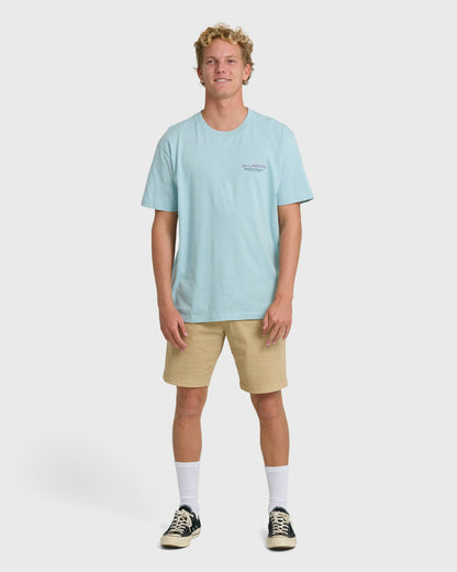 Billabong Men's Tailgating Premium Short Sleeve T-Shirt - Dusty Blue