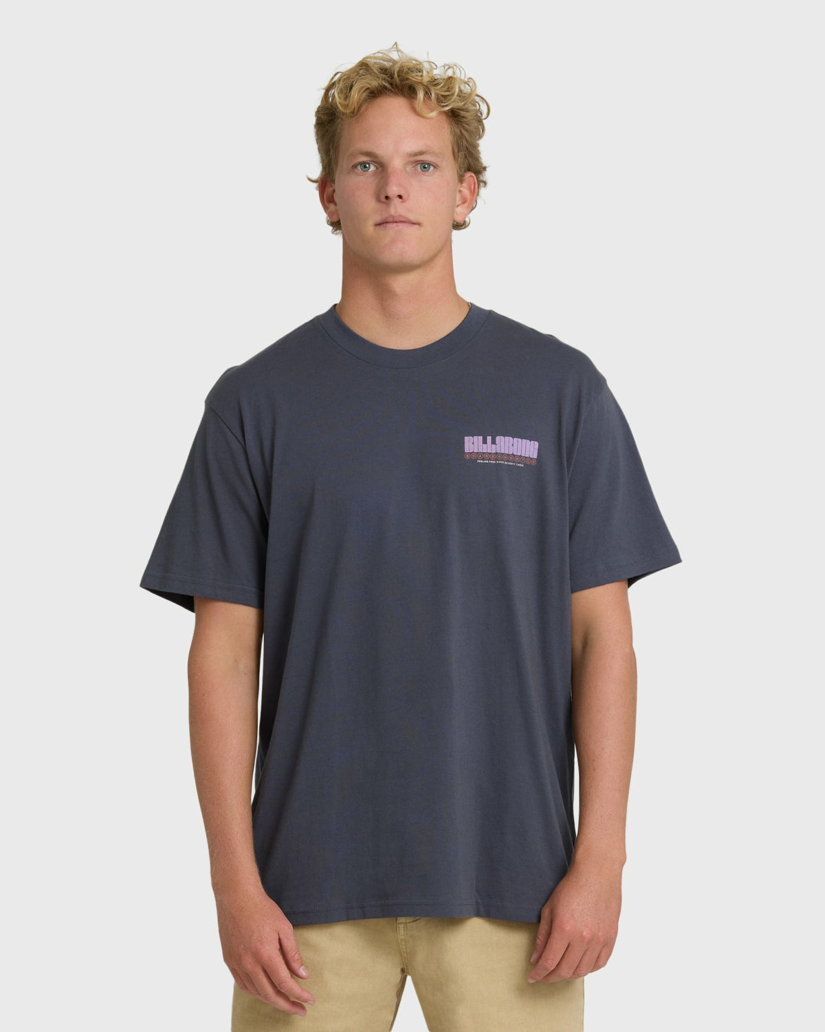 Billabong Men's Broadsheet Premium Short Sleeve T-Shirt - Graystone