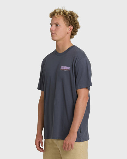 Billabong Men's Broadsheet Premium Short Sleeve T-Shirt - Graystone