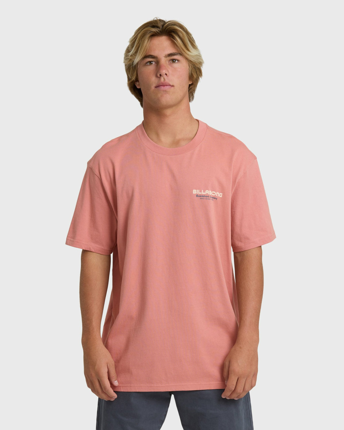 Billabong Men's Tailgating Premium Short Sleeve T-Shirt - Ash Rose