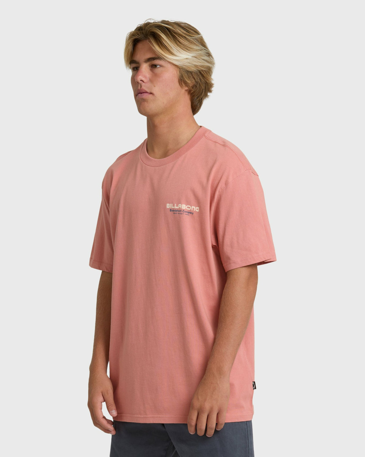 Billabong Men's Tailgating Premium Short Sleeve T-Shirt - Ash Rose
