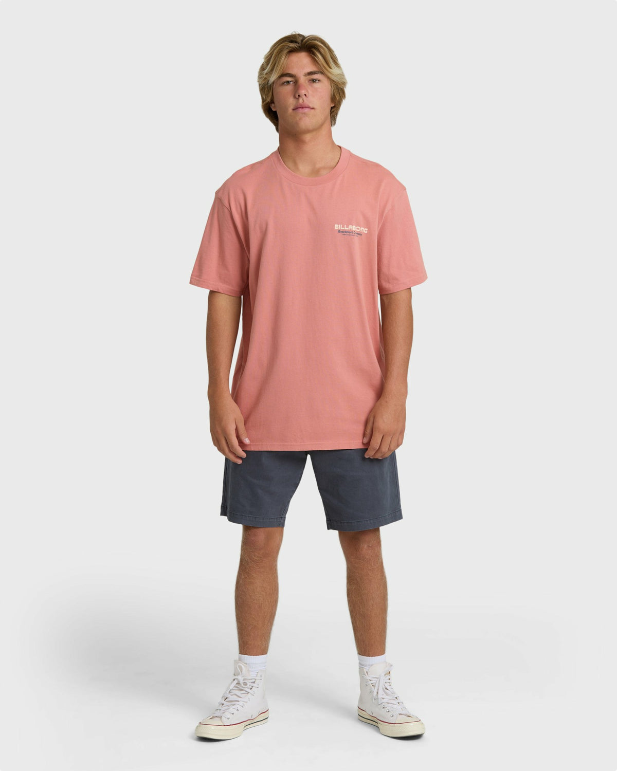 Billabong Men's Tailgating Premium Short Sleeve T-Shirt - Ash Rose