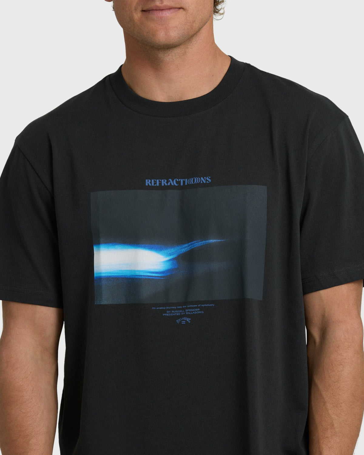 Billabong Men's Night Surf Premium Short Sleeve T-Shirt - Black Vintage